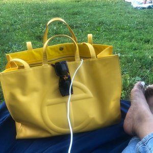 Telfar Medium Yellow Shopping Bag